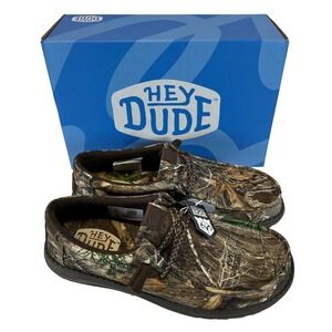 Hey Dude Wally Realtree Edge Mens Size 11 Camo Slip On Moccasin Shoes 40014-216